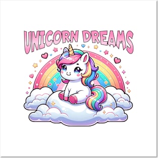 Unicorn Dreams 🦄 🌈 Posters and Art